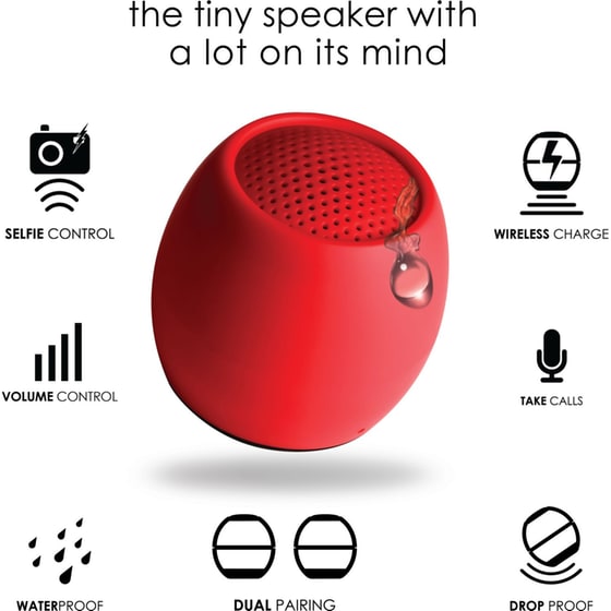 Boompods Zero Φορητό Ηχείο 3W - Κόκκινο image 2