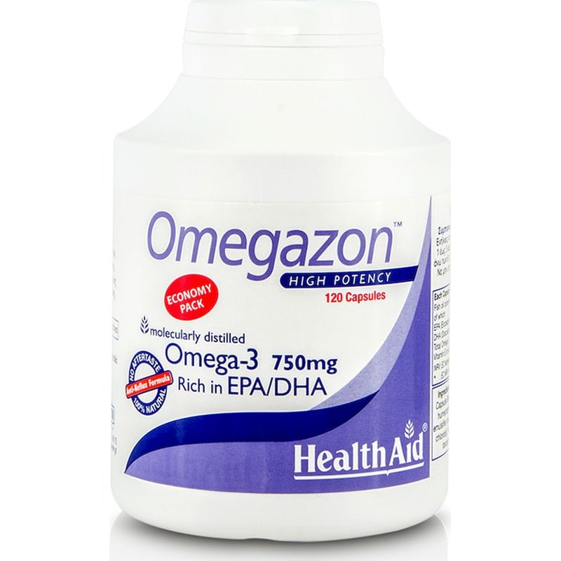 HEALTH AID Λιπαρά Οξέα Health Aid Omegazon Omega-3 750mg - 120 κάψουλες