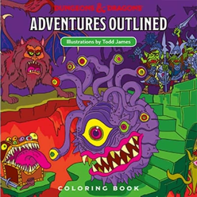 Dnd Adventures – Outlined Coloring Book