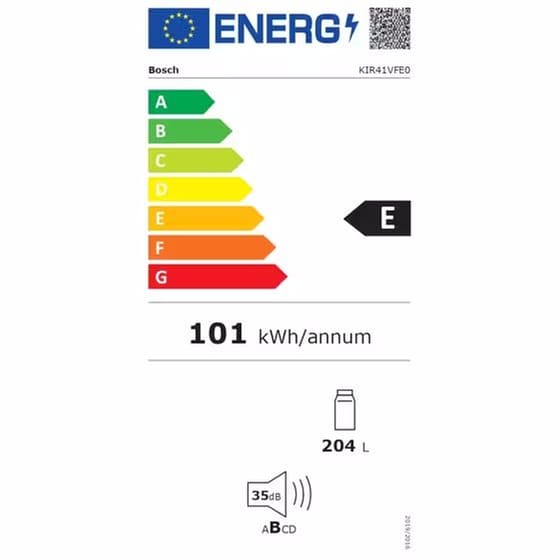 BOSCH KIR41VFE0 204 Lt Εντοιχιζόμενο Μονόπορτο Ψυγείο image 7