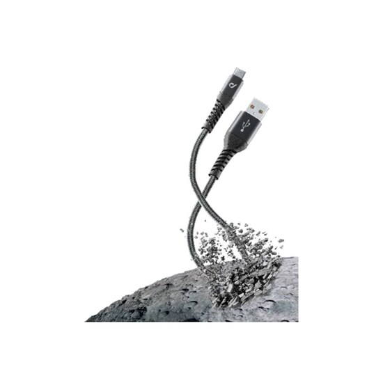 Καλώδιο Cellular Line USB-A σε USB-C 1.2m - Μαύρο image 3