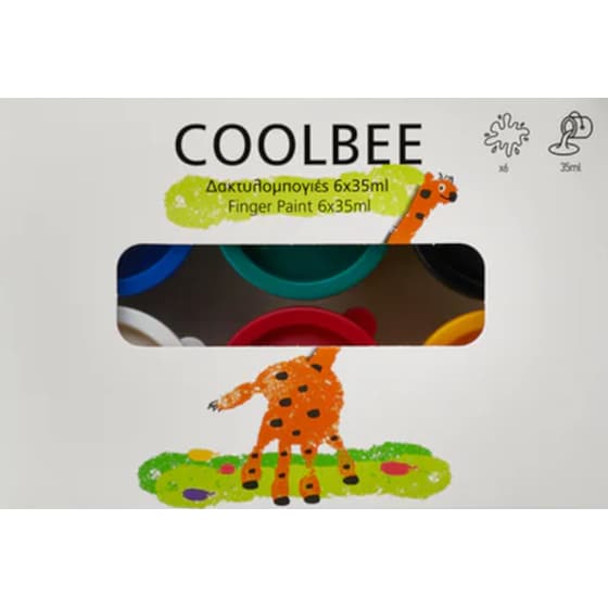 Χρώματα Δακτυλομπογιες Coolbee 6 Τεμάχια image 0