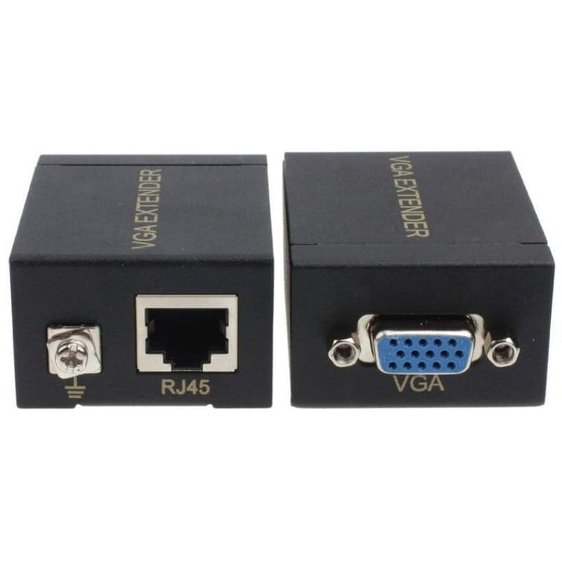 Powertech VGA Signal Extender Slot-019 Digital to Analog L/r Audio 60m