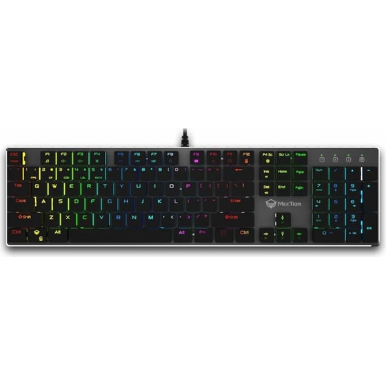 Meetion MK80 Gaming Ενσύρματο Μηχανικό Πληκτρολόγιο με Custom διακόπτες και RGB φωτισμό (US) image 0