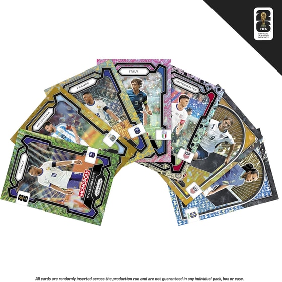 Monopoly Panini Prizm: FIFA Legends & FIFA World Cup 2026 Trading Cards Booster Pack (Hasbro) image 1