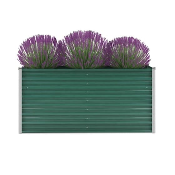 Vidaxl Ζαρντινιέρα Υπερυψωμένη Πράσινη 160x40x77 Εκ. Γαλβαν. Χάλυβας image 1