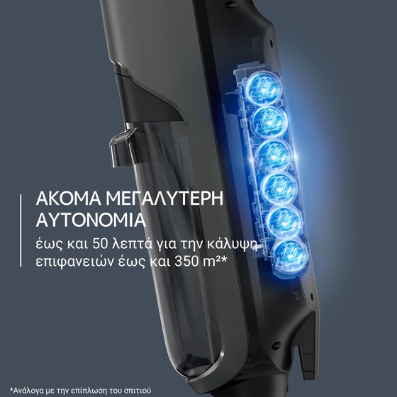 ROWENTA WET & DRY X-CLEAN 4 GZ5035WO 18.5 V 0.73 L Μαύρη/Ασημί Σκούπα Stick image 7