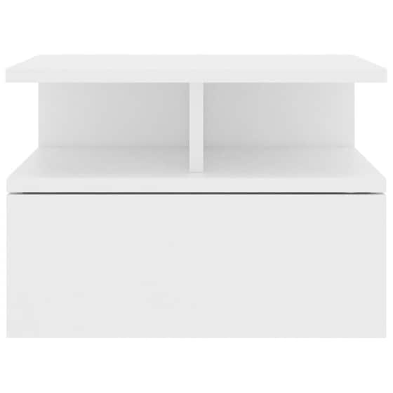 Κομοδίνο Vidaxl Κρεμαστό Από Μοριοσανίδα 2τμχ 40x31x27 cm - Λευκό image 2