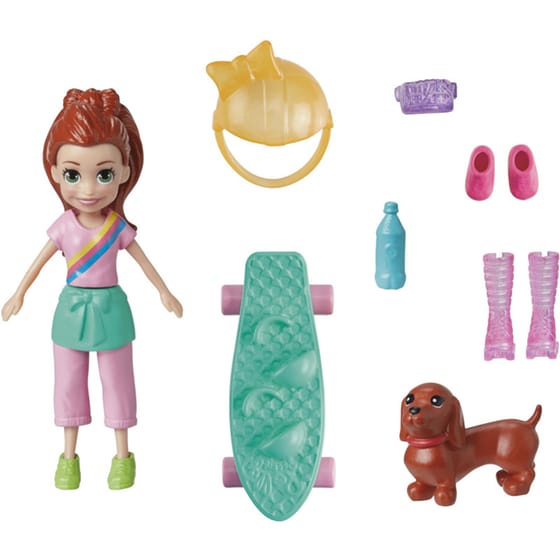 Mattel Κούκλα Polly Pocket με μόδες μεσαίο πακέτο - 6 σχέδια (1 τεμάχιο) image 2