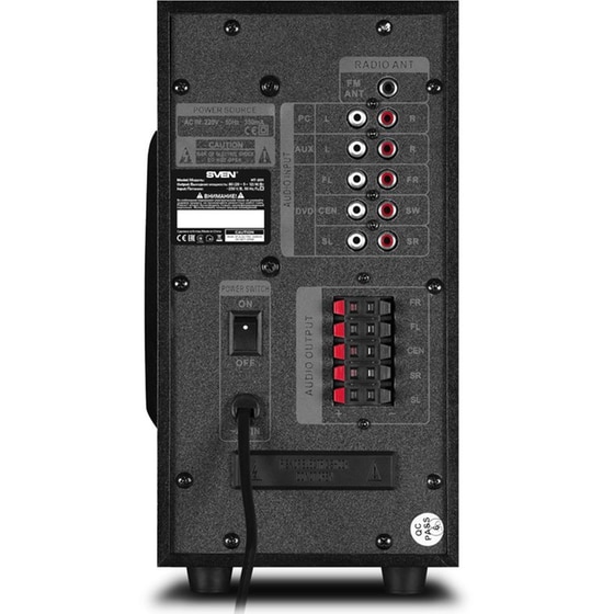 Ηχεία Υπολογιστή 5.1 SVEN HT-201 20W - Μαύρο image 2