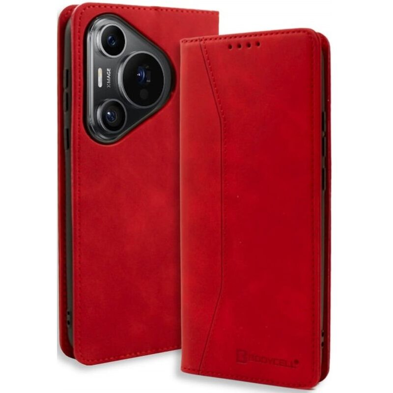 BODYCELL Θήκη Πορτοφόλι - Huawei Pura 70 - Bodycell Book Case - Red (5206015013430)