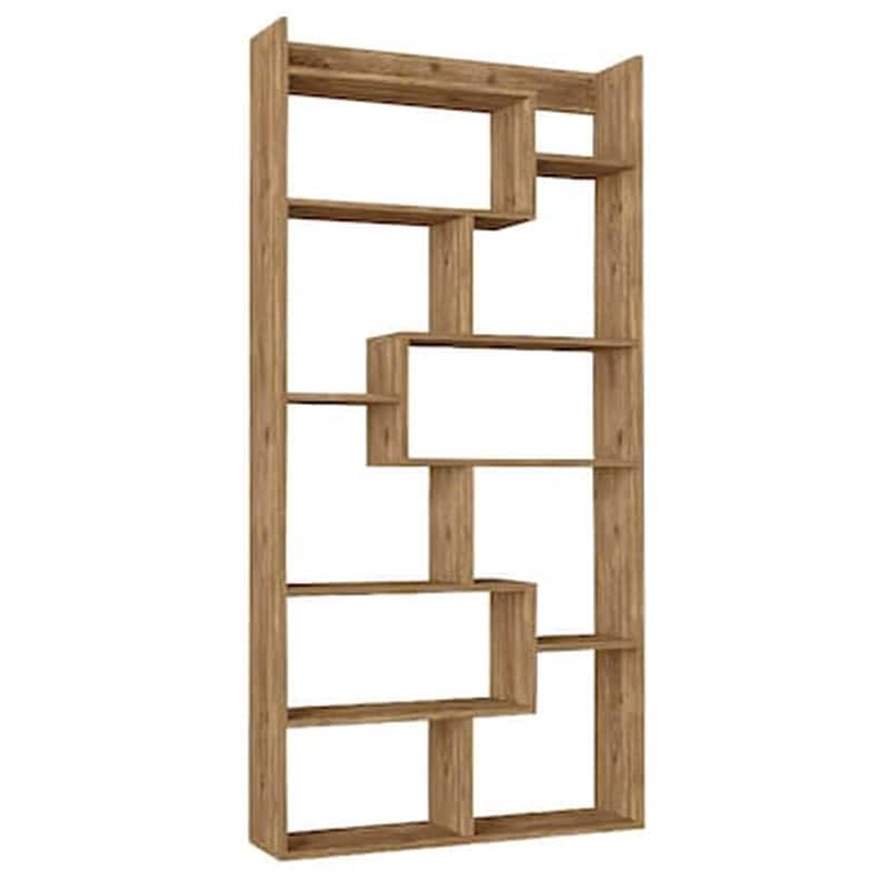 WELHOME Βιβλιοθήκη Welhome από Μελαμίνη 90x22x182 cm - Μπεζ