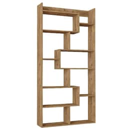 Βιβλιοθήκη Welhome από Μελαμίνη 90x22x182 cm - Μπεζ