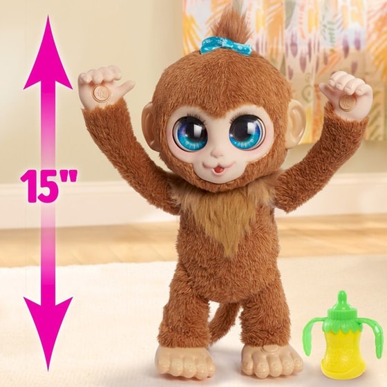 Λούτρινο Διαδραστικό FurReal Peanut the Playful Monkey Η Μαϊμουδίτσα με Κίνηση & Ήχο 38cm image 12