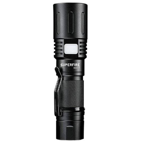 Φακός Superfire X60-T Αδιάβροχος 1500lm - Μαύρο image 1