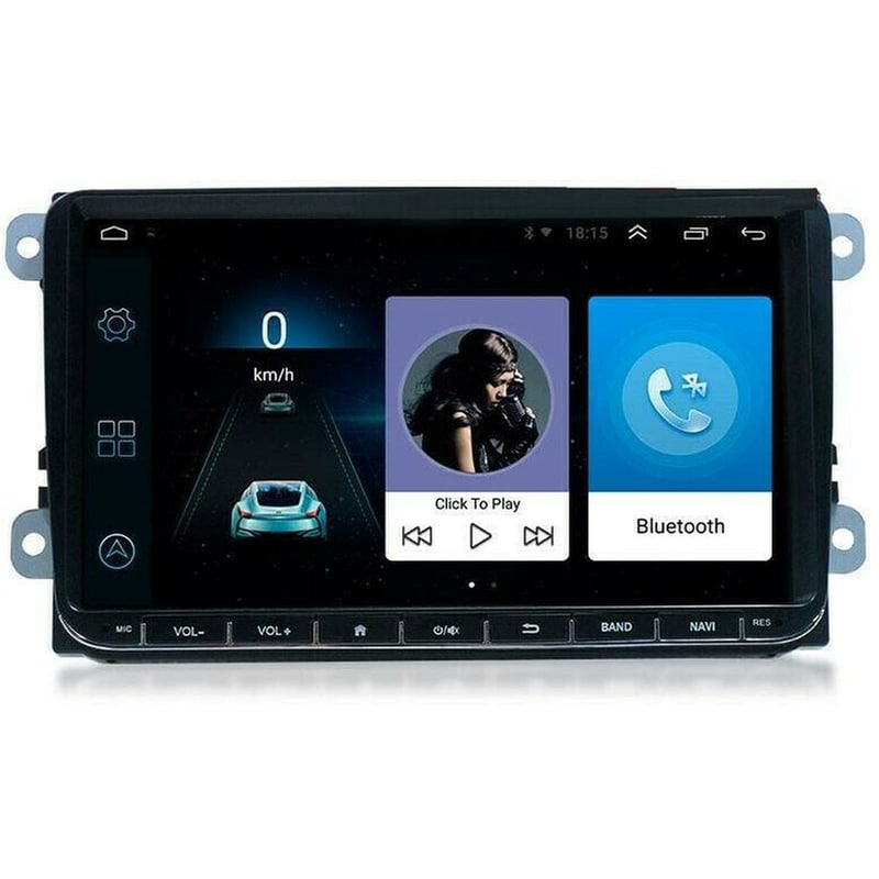 OEM Ηχοσύστημα Αυτοκινήτου VW Skoda Seat Οθόνη αφής 9 16GB+2GB Μαύρο