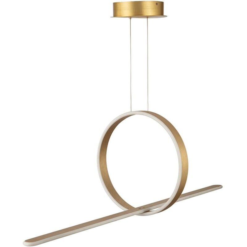 Φωτιστικό Οροφής Led Dimmable Homelighting Milea 77-8120 από Αλουμίνιο - Χρυσό HOMELIGHTING