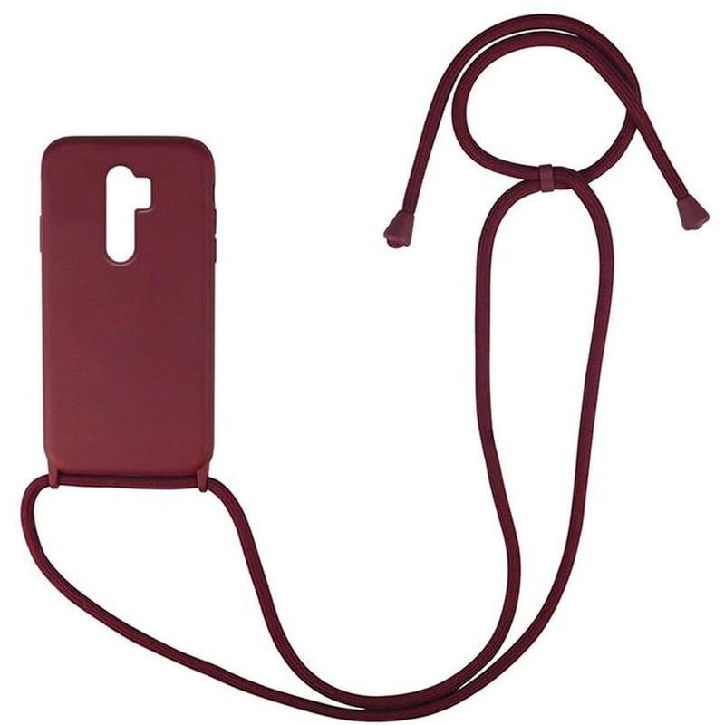 Θήκη Xiaomi Redmi 9 - Sonique Carryhang Με Κορδόνι - Μπορντό