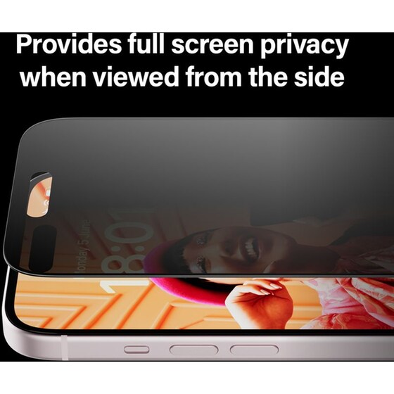Προστατευτικό οθόνης Apple iPhone 15 - PanzerGlass Privacy Screen Protector Ultra-Wide Fit with EasyAligner image 5