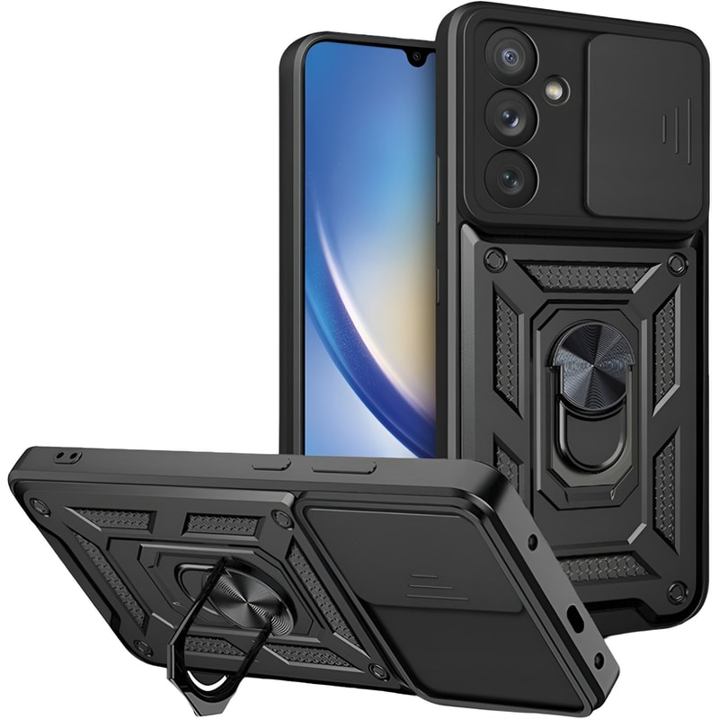 TECH-PROTECT Θήκη Samsung Galaxy A34 - Tech-Protect Camshield Pro - Μαύρο