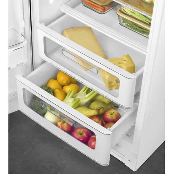 SMEG FAB28LWH6 270 Lt Λευκό Ψυγείο Μονόπορτο image 5