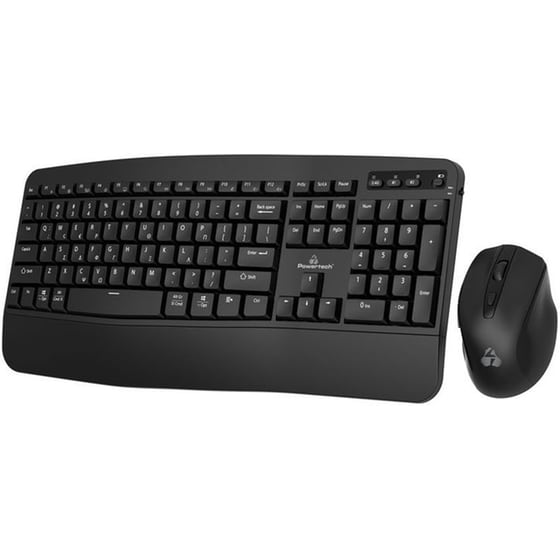 POWERTECH PT-1172 Ασύρματο σετ Πληκτρολόγιο/Ποντίκι - Μαύρο (US) (GR) image 2