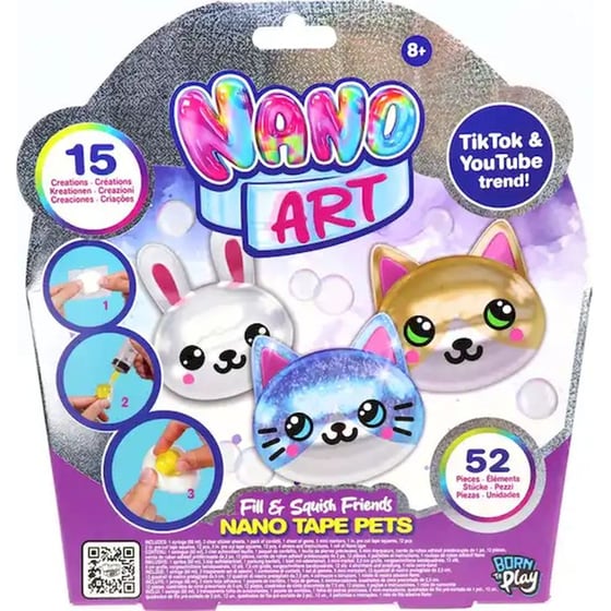 Nano Αrt Fill & Squish Friends Κατοικίδια image 0