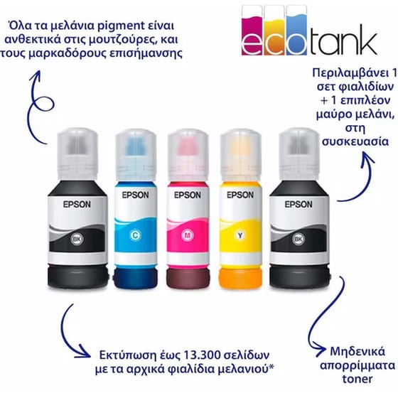 Epson EcoTank L6490 Εγχρωμο Πολυμηχάνημα Inkjet A4 με WiFi, Ethernet, ADF, Duplex Print (C11CJ88403) image 4