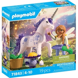 PLAYMOBIL® Magic Μονόκερος με Μωβ Χαίτη & Νεράιδα (71843)