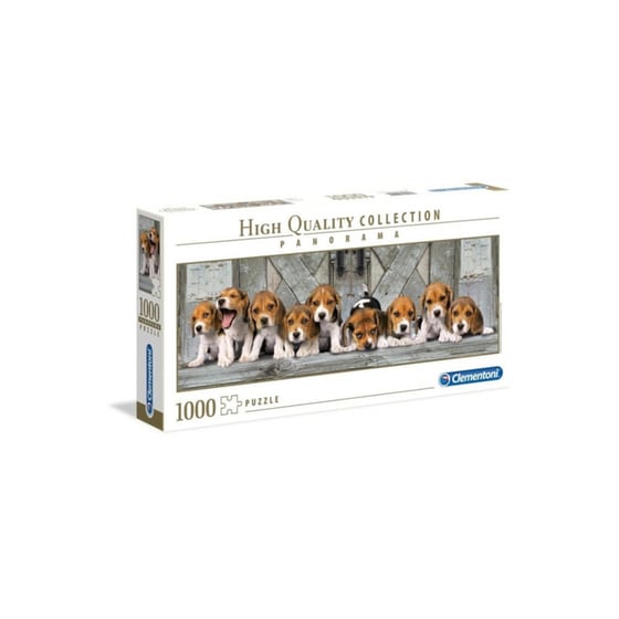 Παζλ Clementoni High Quality Panorama Σκυλάκια Beagl (1000 Κομμάτια) image 0