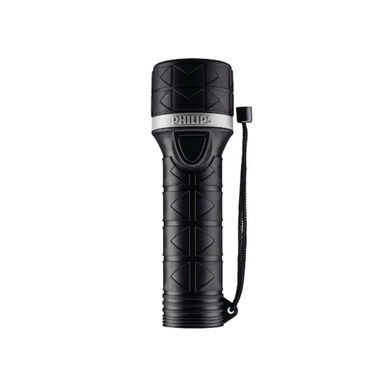 PHILIPS Philips Φακός Από Αλουμίνιο Led 0.5w Με Αντοχή Στην Υγρασία Για Ορατότητα Εως 120m Από Καουτσούκ Σε Μαύρο Χρώμα, Sfl5250