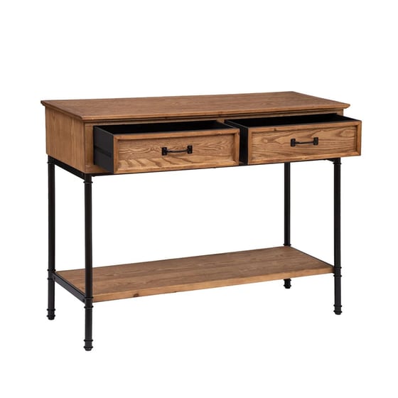 Κονσόλα Εισόδου Spitishop A-s Danik Console 185003 από Ξύλο/MDF 110x40x85cm - Καφέ/Μαύρο image 2