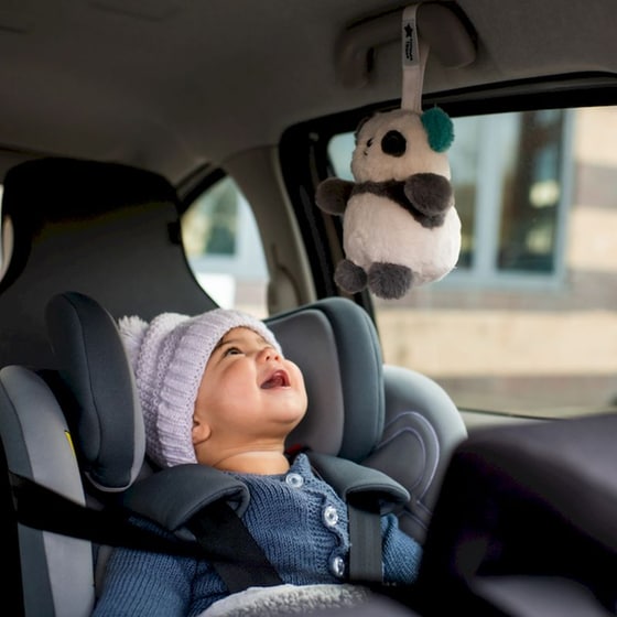 Tommee Tippee Λούτρινο Βρεφικό Κρεμαστό Παιχνίδι Mini Pip Panda Travel image 8
