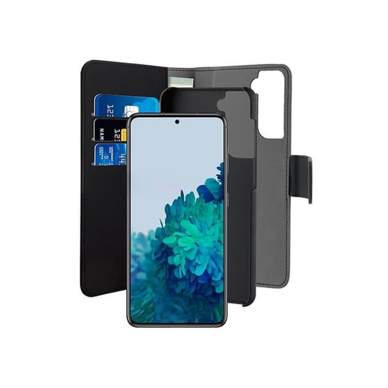 Θήκη Samsung Galaxy S21+ - Puro Wallet Detachable 2in1 - Black image 1