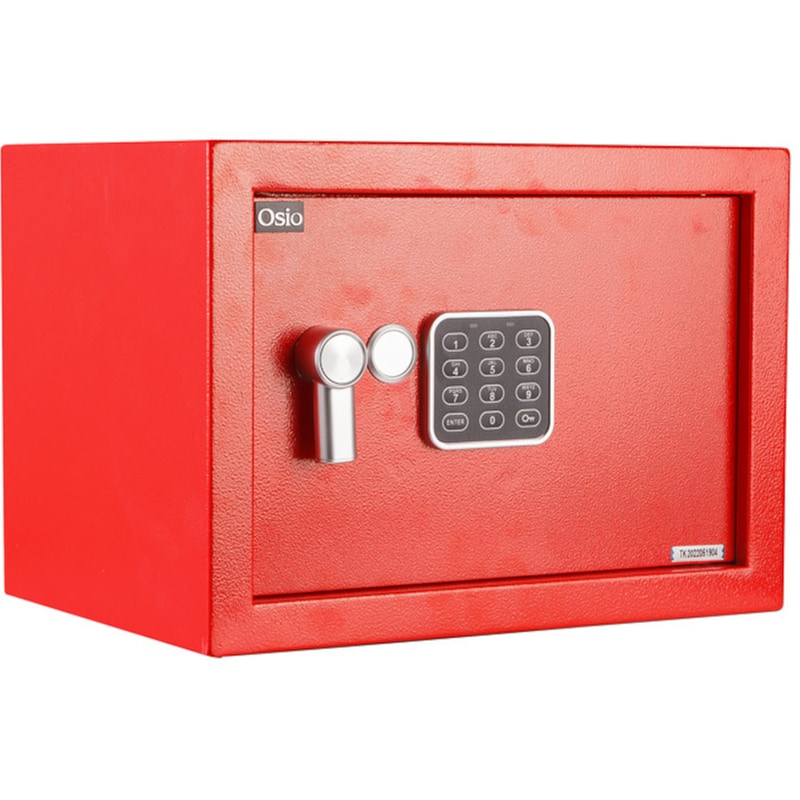 Χρηματοκιβώτιο Osio OSB-2535RD με Ηλεκτρονική Κλειδαριά 35x25x25 cm – Κόκκινο