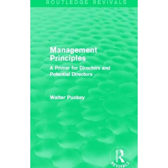 Management Principles (Routledge Revivals) image 0
