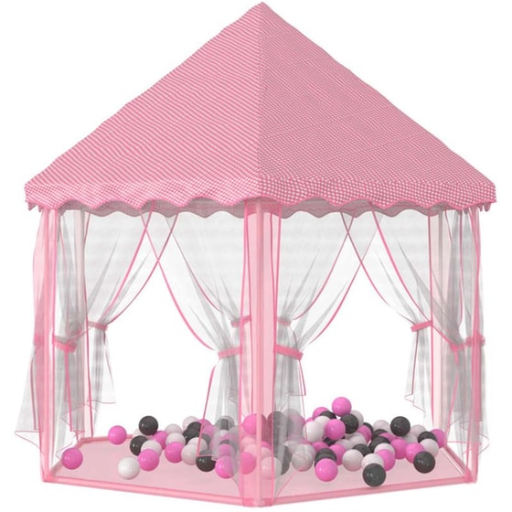 Vidaxl Παιδική Σκηνή Πριγκίπισσας 133 x 140 Εκ Ροζ image 0