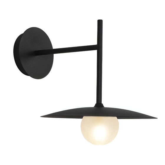 Απλίκα Τοίχου Aca Afinar Od94451wb Μεταλλική 25x20x28 cm - Μαύρη image 0