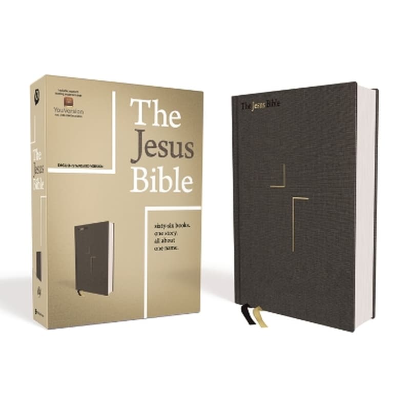 The Jesus Bible, ESV Edition, Cloth over Board, Gray