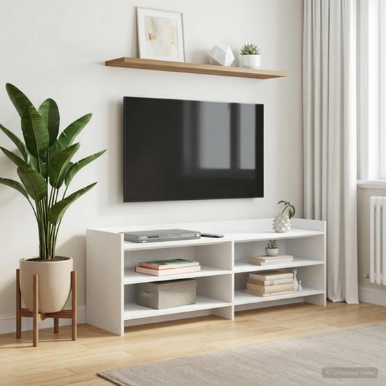 Έπιπλο Τηλεόρασης VidaXL 135 x 33 x 47 cm - Λευκό image 1
