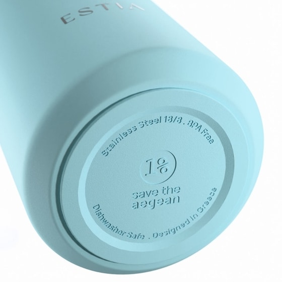 Μπουκάλι Θερμός Estia Lens Save The Aegean Arctic με Καλαμάκι 360 ml image 4