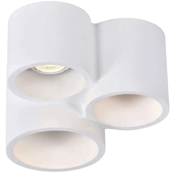 Σποτ Τρίφωτο Viokef Phenix 4277400 Κεραμικό - Λευκό image 0