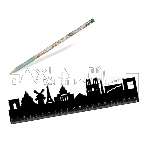 Χάρακας Legami Follow The Skyline Paris 20 cm image 1