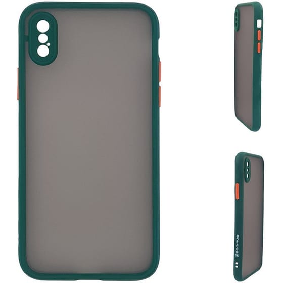 Θήκη Apple iPhone X / iPhone XS - Sonique Color Button Bumper - Πράσινο image 0