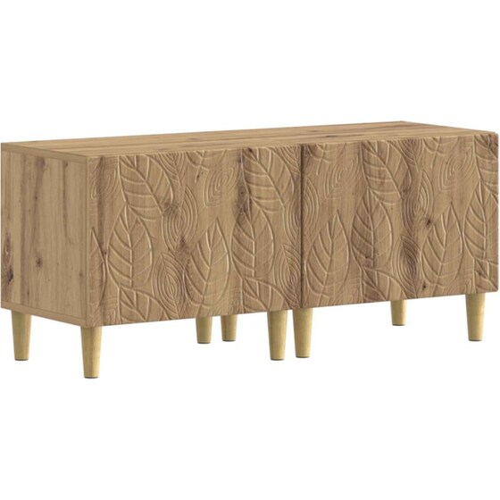 Έπιπλο Τηλεόρασης VidaXL DELFT με LED 3 τμχ 178 x 35 x 43 cm - Artisan Δρυς image 3