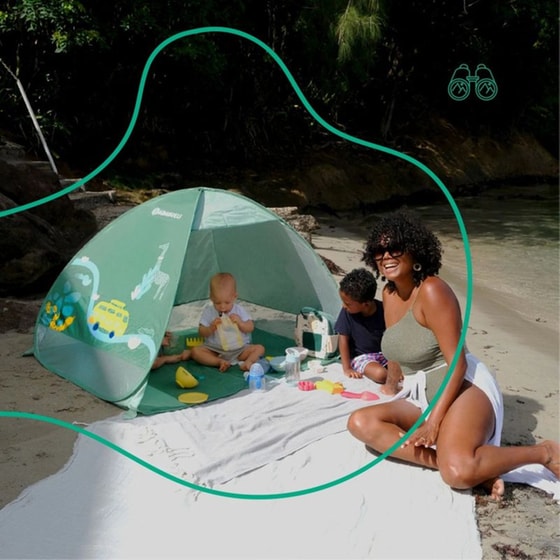 Παιδική Σκήνη Παραλίας Green Anti-UV image 4