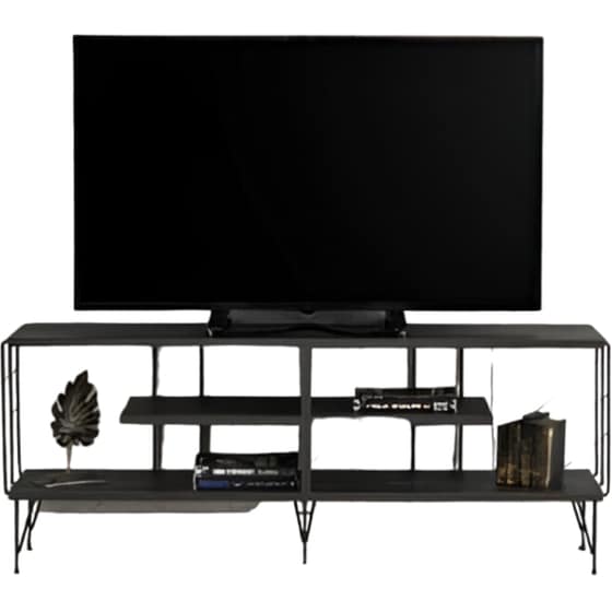 Έπιπλο Τηλεόρασης 24Mall Lecce από Μοριοσανίδα 120x30x44.5 cm - Σκούρο Καφέ image 0