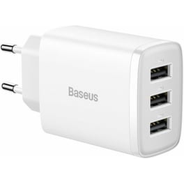 Φορτιστής Πρίζας Baseus Compact Series 3x USB-A 17 W - Λευκό