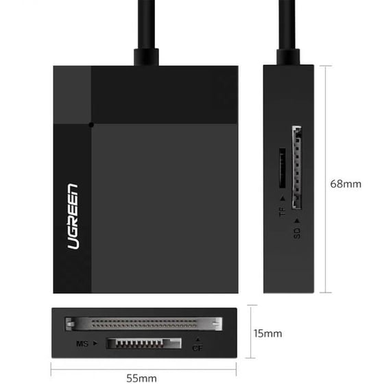 Ugreen USB 3.0 Card Reader 4 σε 1 (CR125 30333) image 2