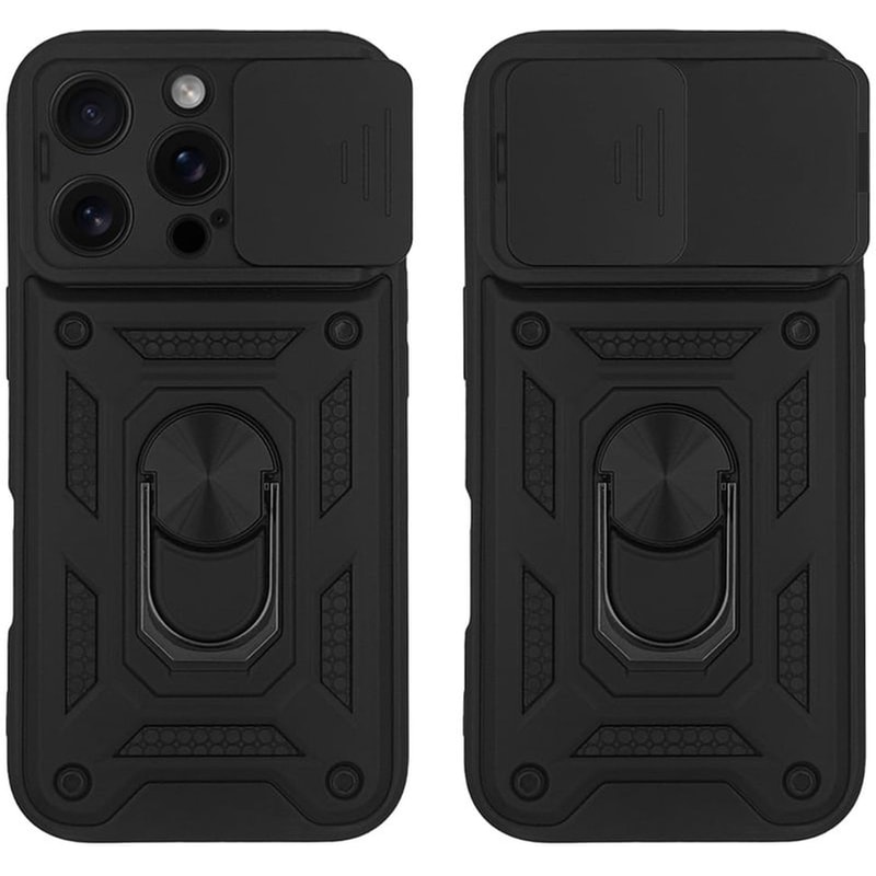 Θήκη Ring Armor Campro Sonique Για Apple Iphone 16 Pro Μαύρο SONIQUE